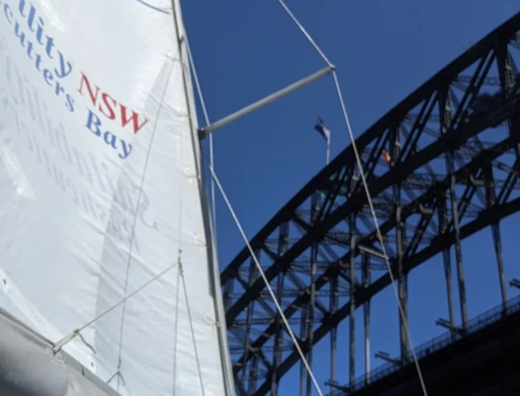 Sailability_s Intrepid boat on Sydney harbor