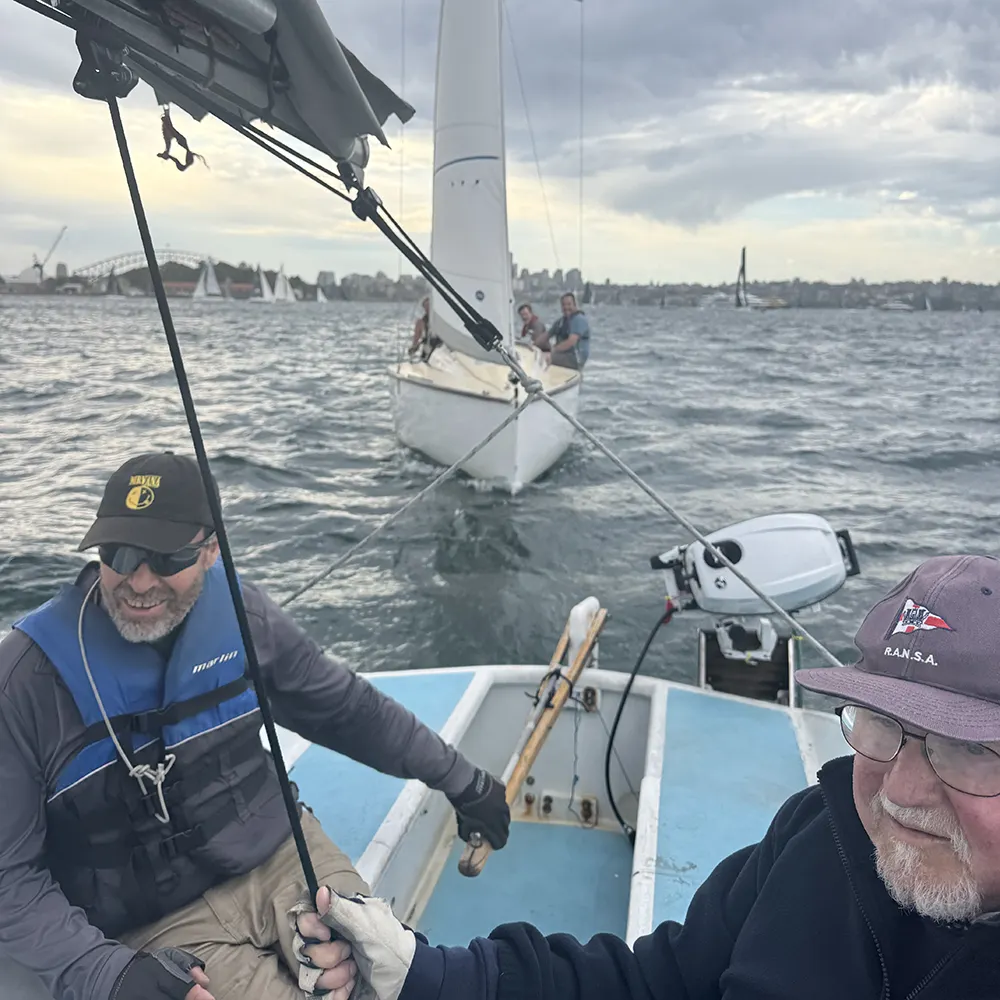Volunteers sailing